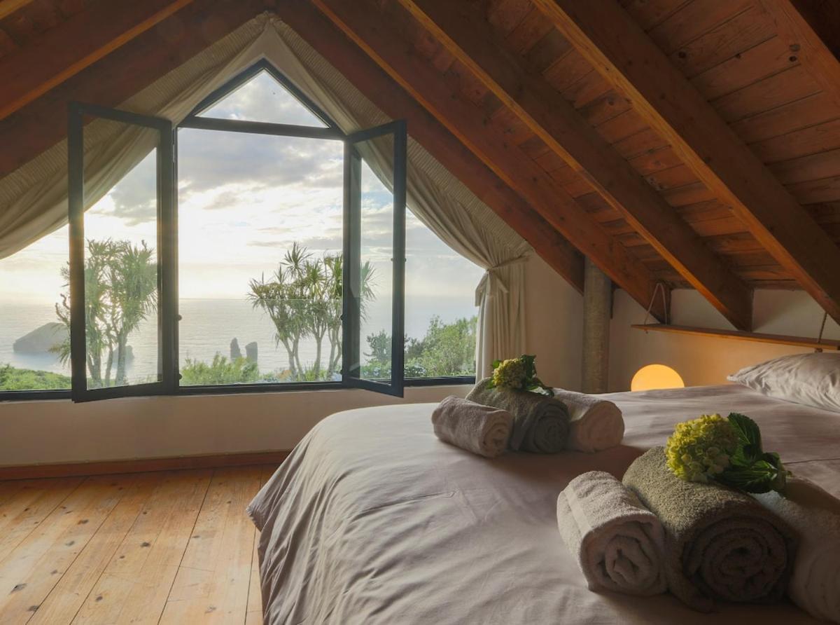 Green Oceanview Relaxing Cottage Mosteiros  Exterior foto